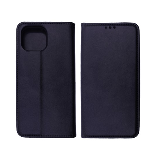 Capa Flip de Couro com Bolso Interno para Xiaomi Mi 11 Lite Preto